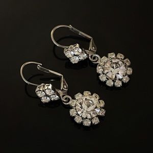 ✨Sparkly VTG Retro Antique Dangling Floral Earrings